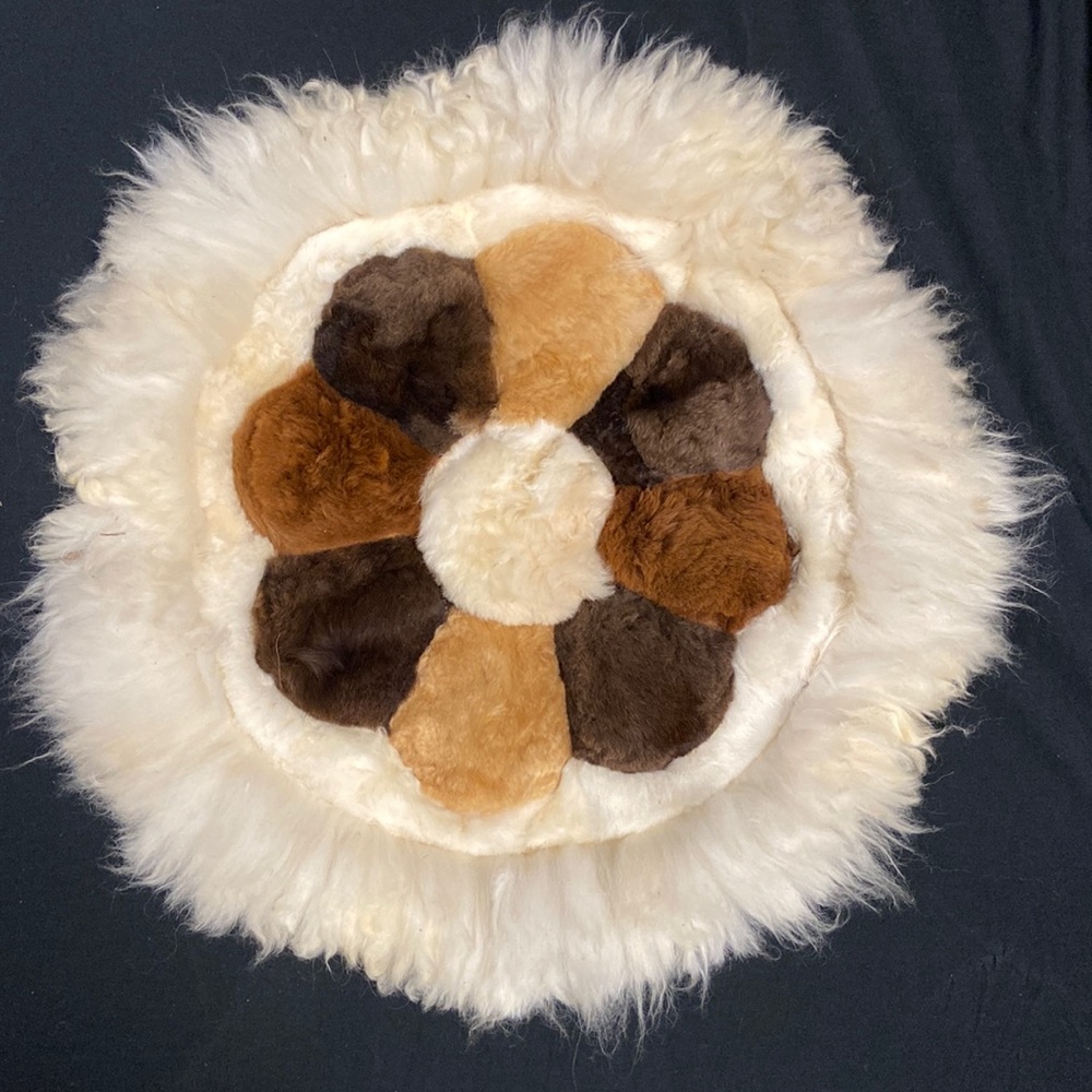 Alpaca fur Tapestry wall hanging table topper decor